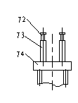 Upper sliding block suppressing force display mechanism of powder make-up machine