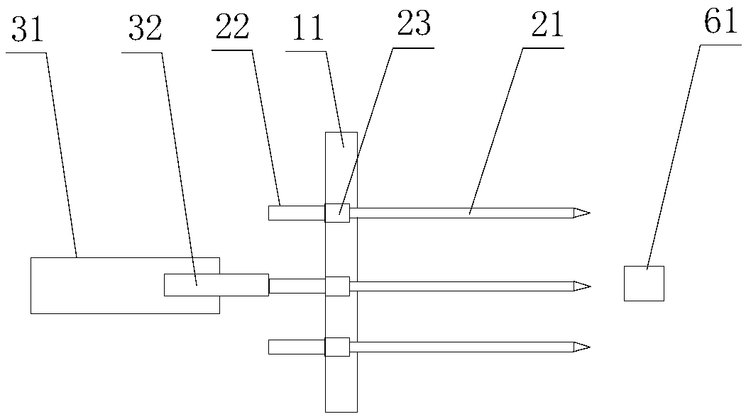 Sampling device based on induction electrospray and mass spectrometry method