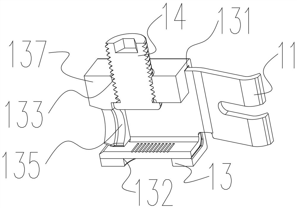 Locking wire contact element for preventing screw from disengaging