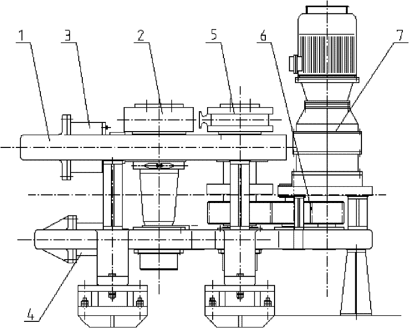 Continuous rolling type steel rail bending machine