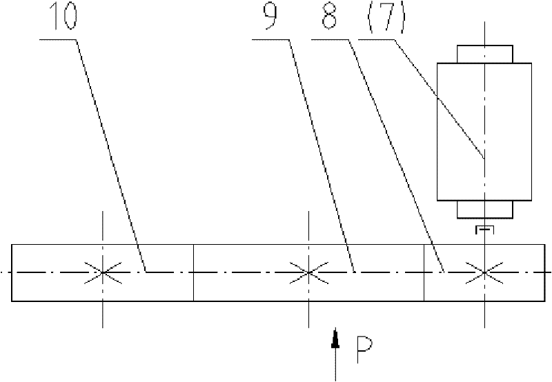 Continuous rolling type steel rail bending machine