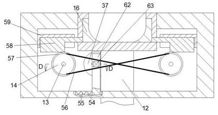 Anti-accumulation cleaning and discharging device of public health equipment