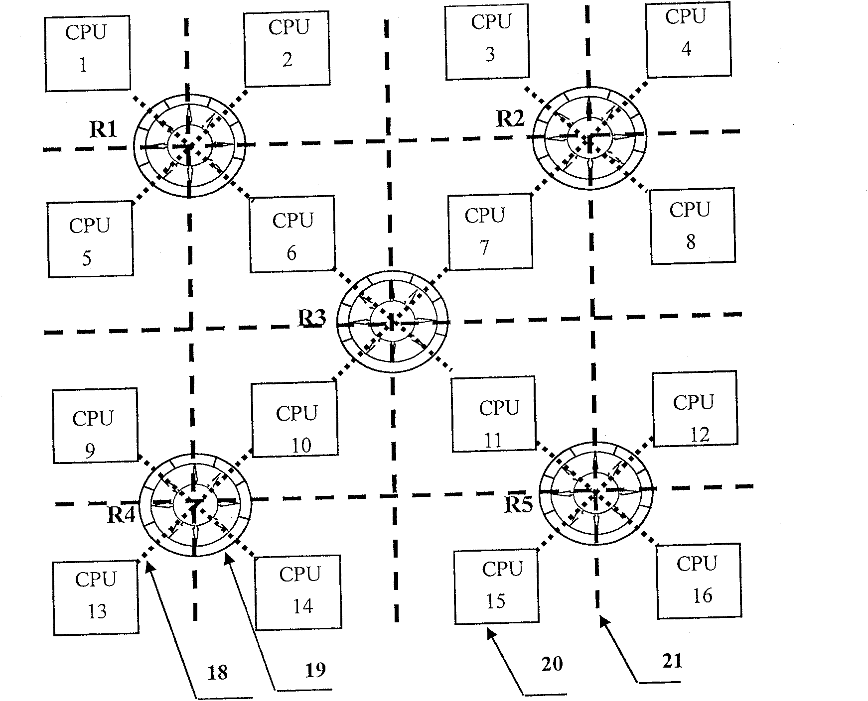 Network-on-chip digital router and its parallel data transmission method