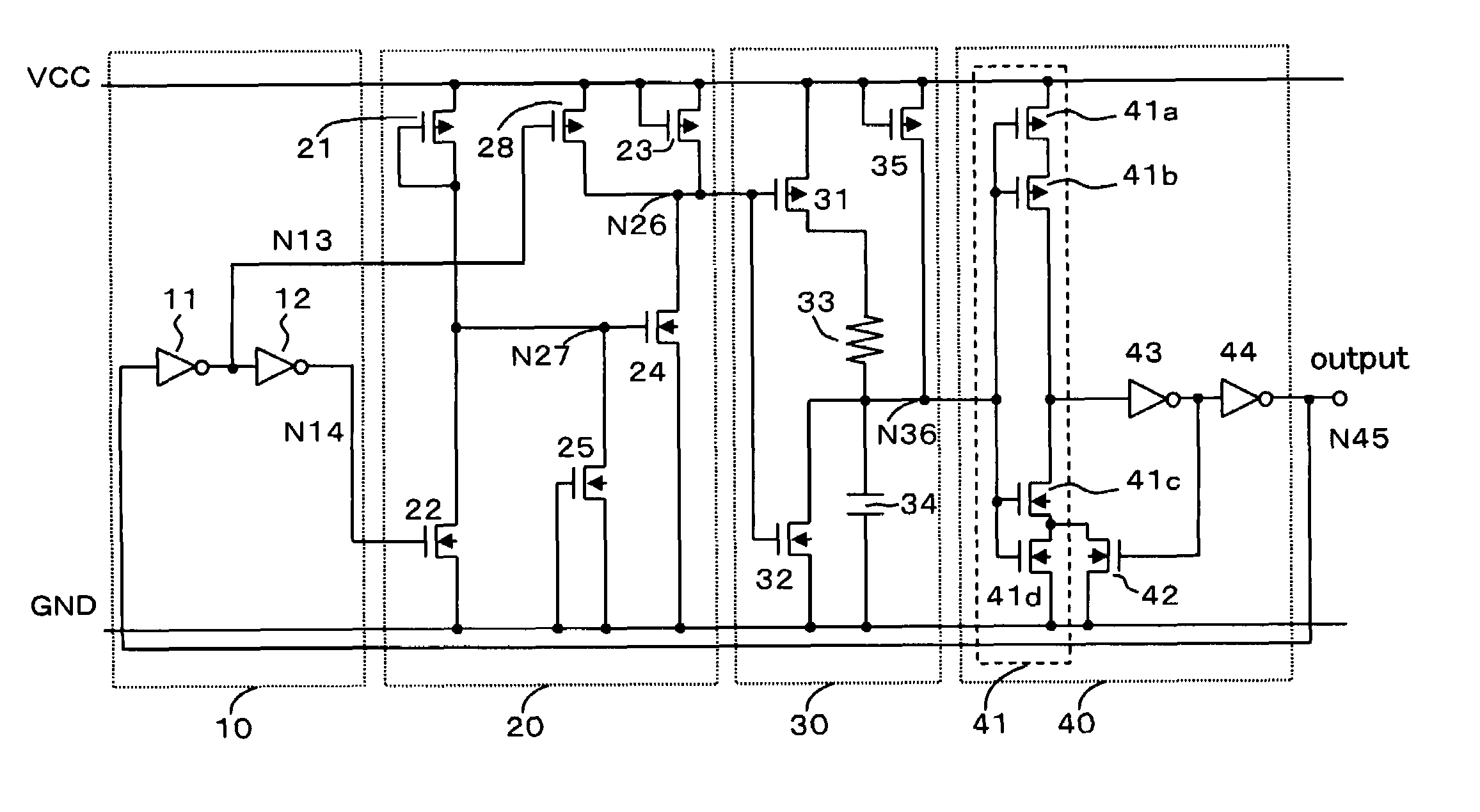 Power-on reset circuit