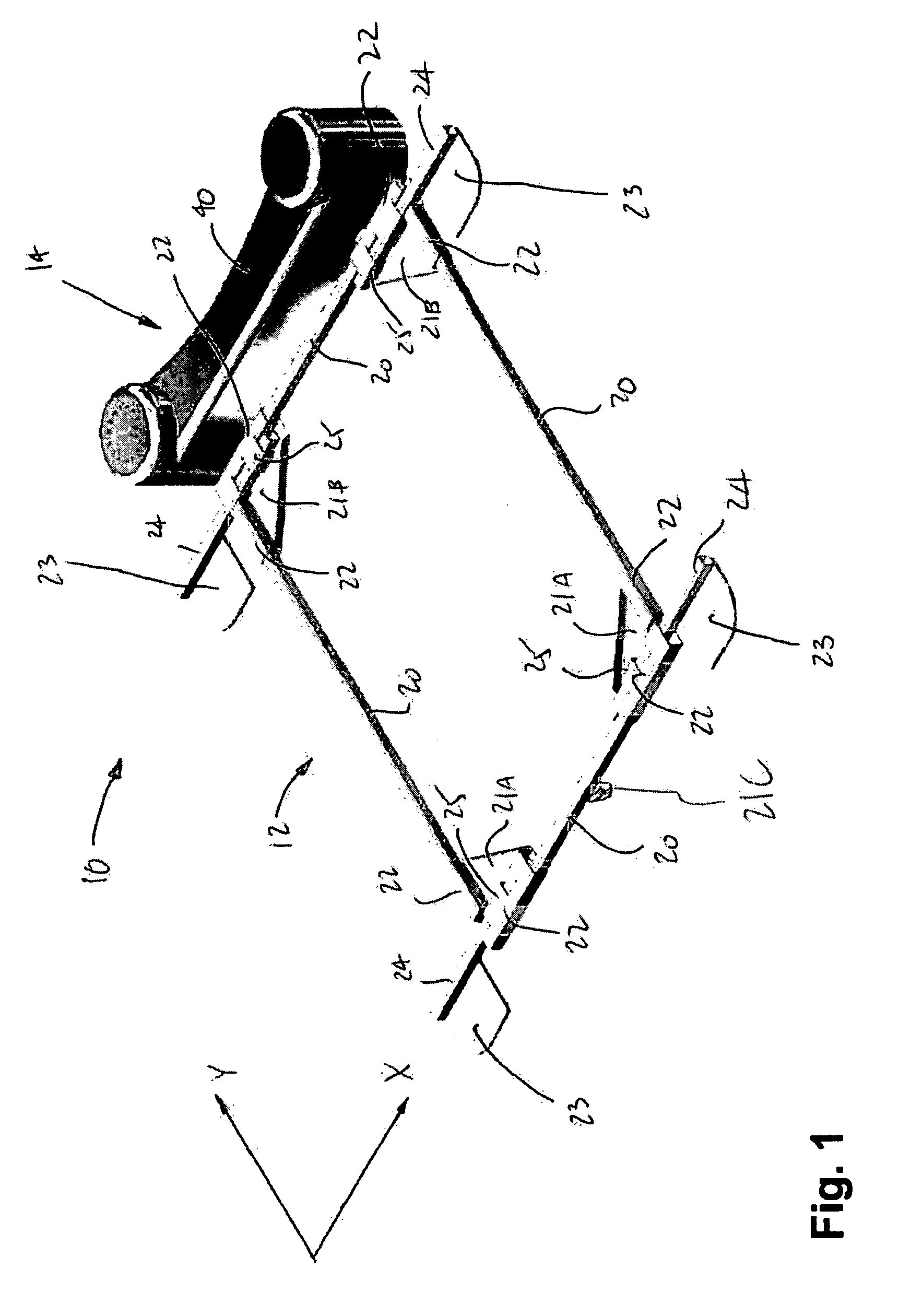 Actuated support platform for video system