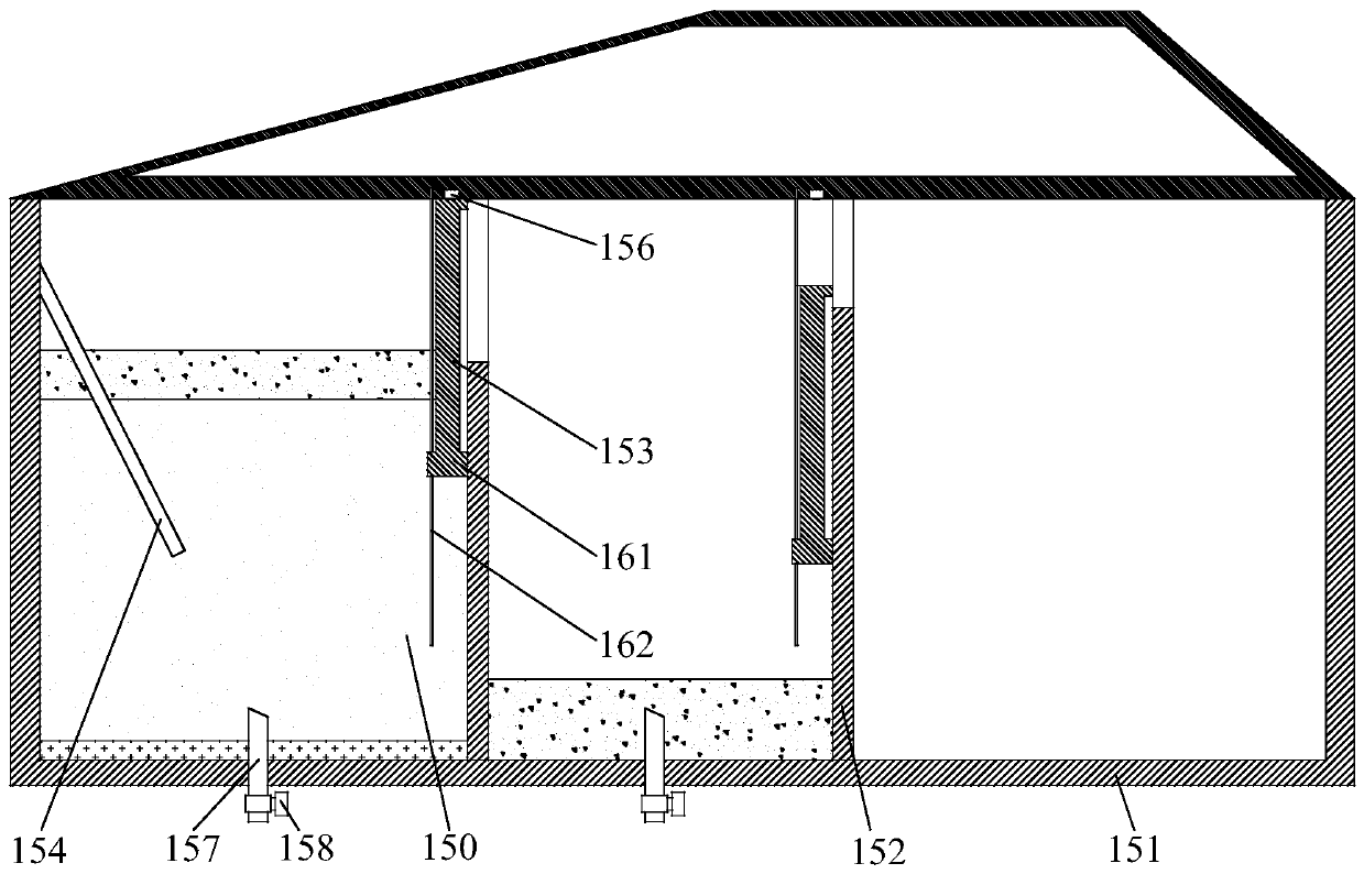 Oil-water mixture oil separation tank for swill separation and oil separation system thereof