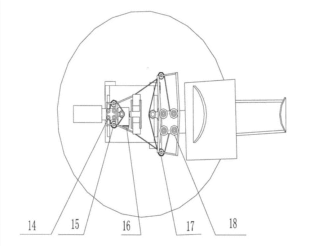 Space scanning bracket with self-balancing function