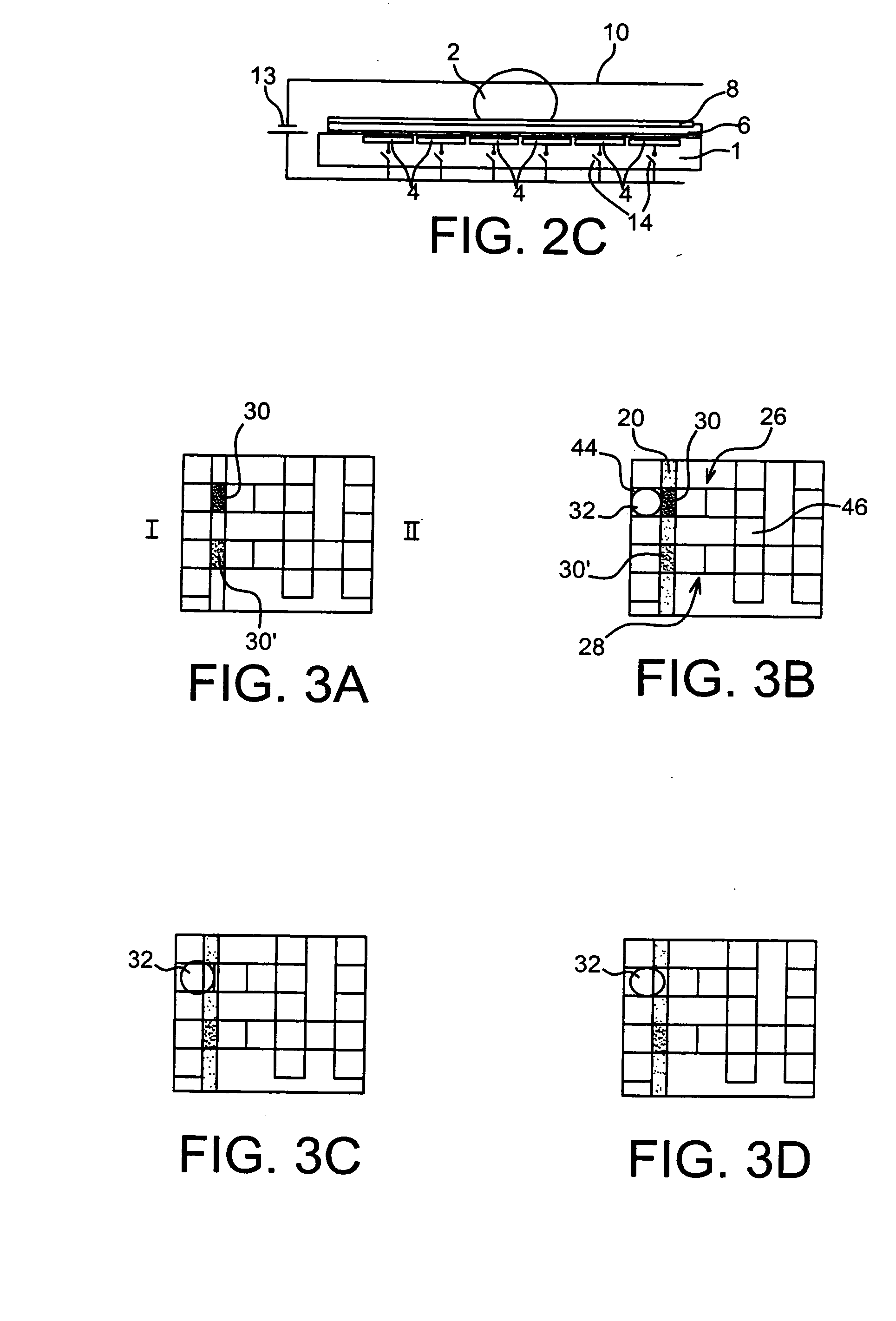 Method for Controlling a Communication Between Two Areas By Electrowetting, a Device Including Areas Isolatable From Each Other and Method for making Such a Device