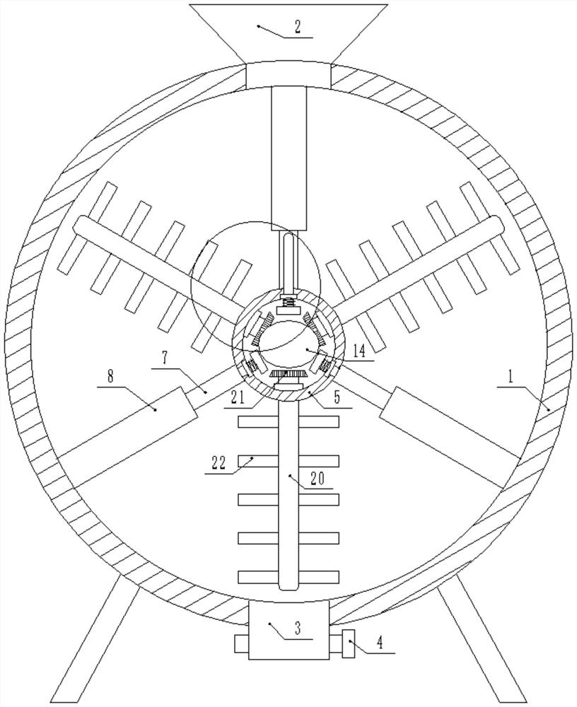 Raw material stirring device for 3D printing