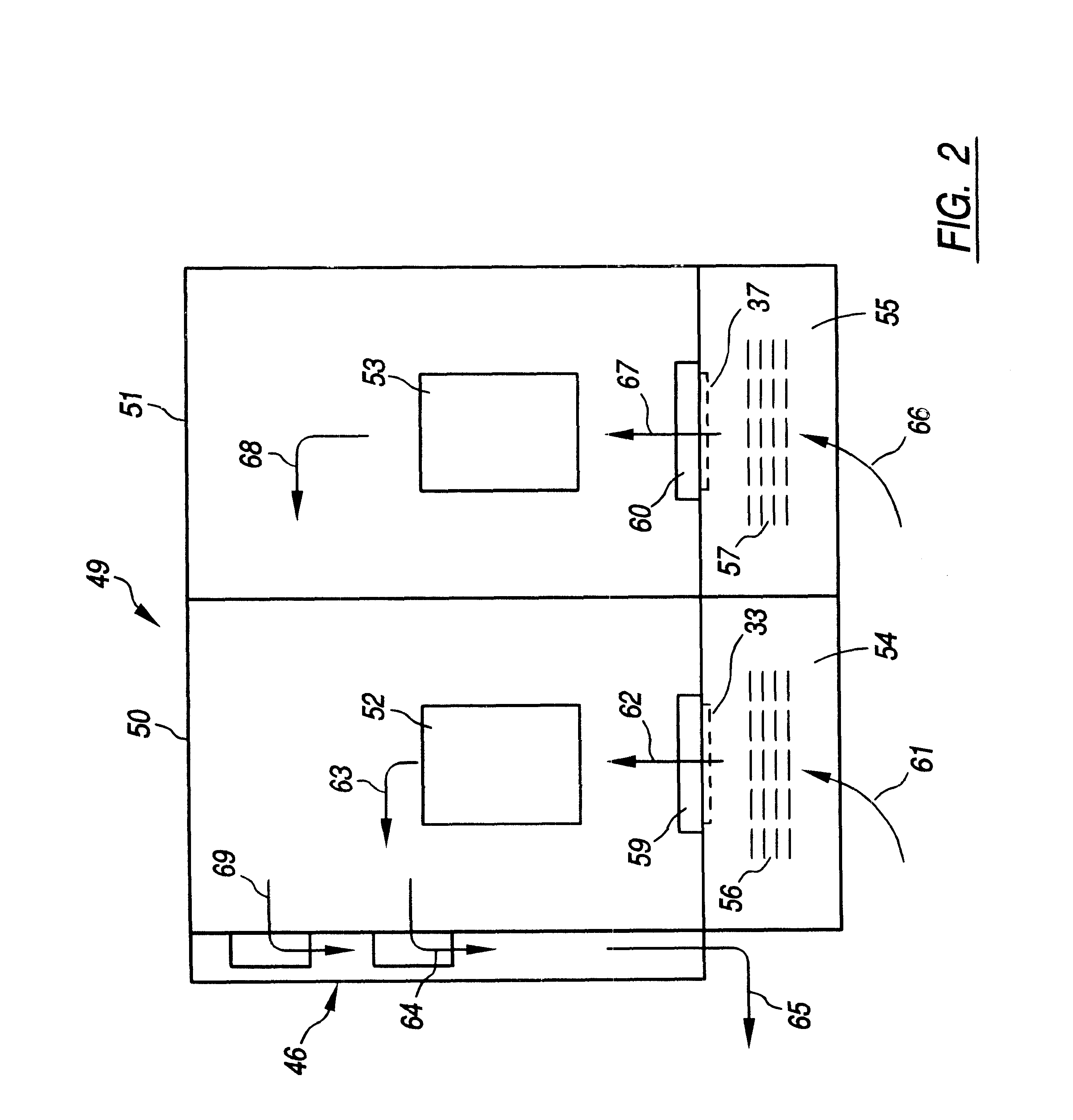 Back-up DC vent system for equipment enclosure