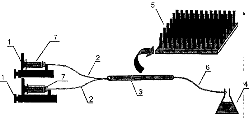 Method for continuously enriching and separating phosphoeptide at high throughput