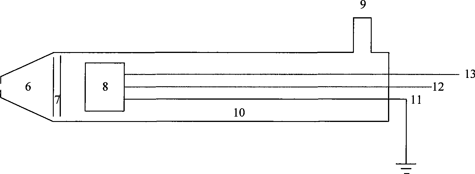 Temperature field distribution non-contact measuring method in danger wastes thermal decomposition incineration furnace