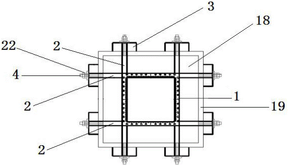 Positioning device for anchor bolts and construction method of positioning device