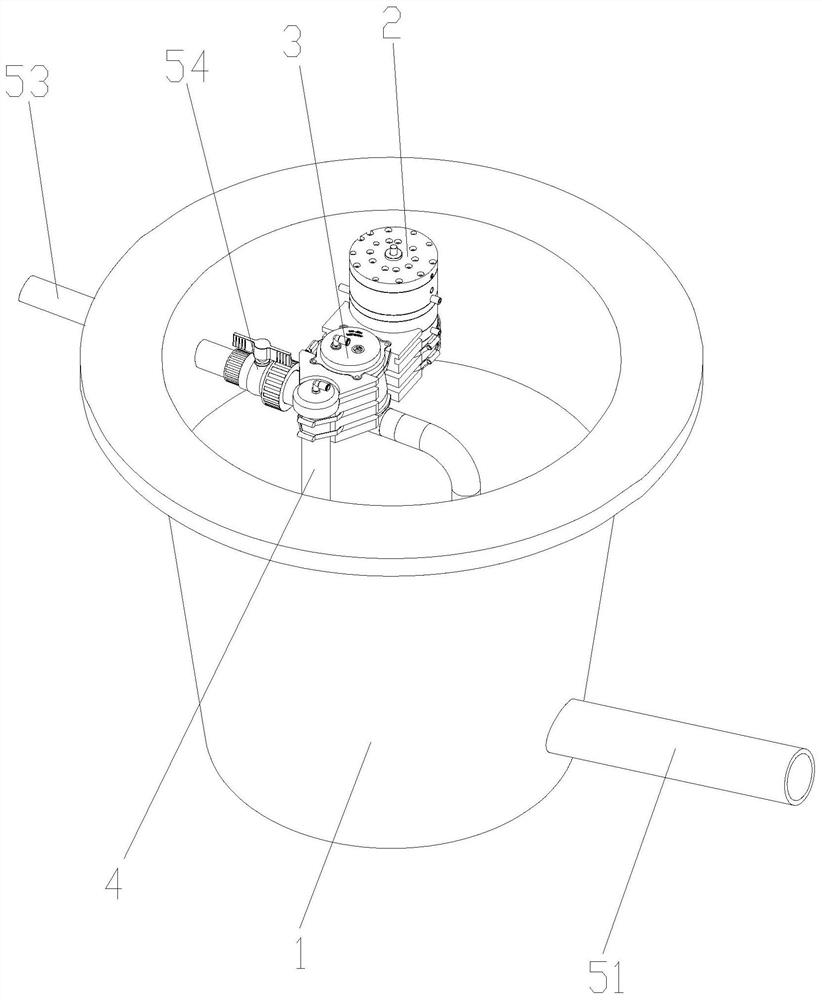 Ventilated vacuum well for sewage tank