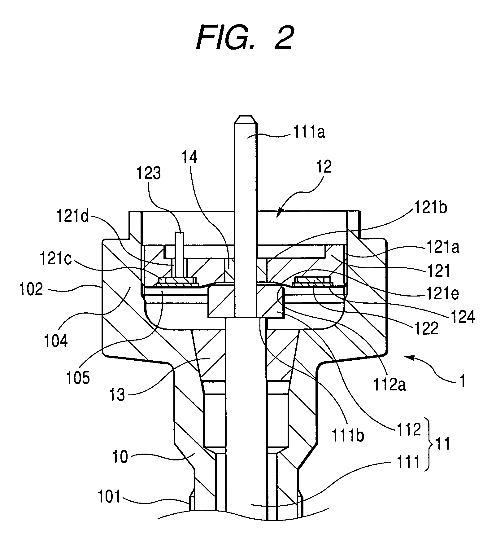 Combustion pressure sensor designed to ensure stability of output characteristic and sensitivity