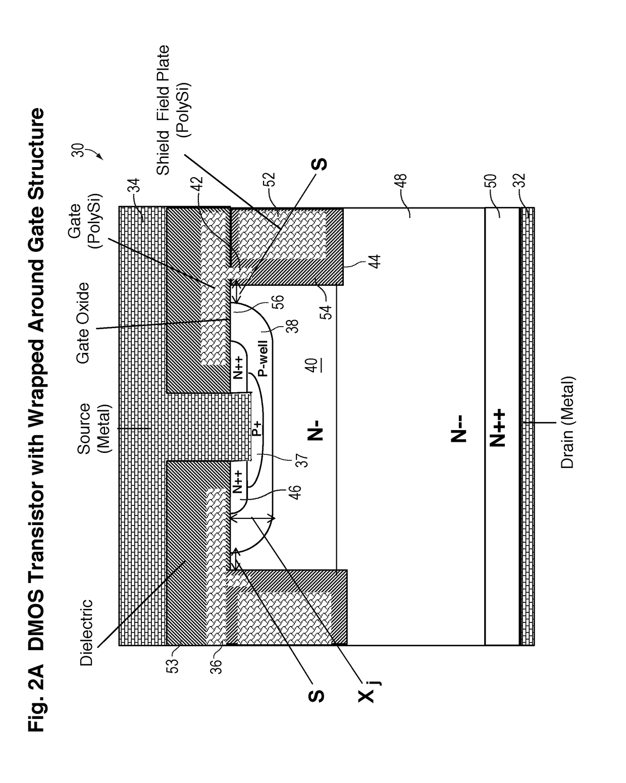 Power MOSFET having planar channel, vertical current path, and top drain electrode