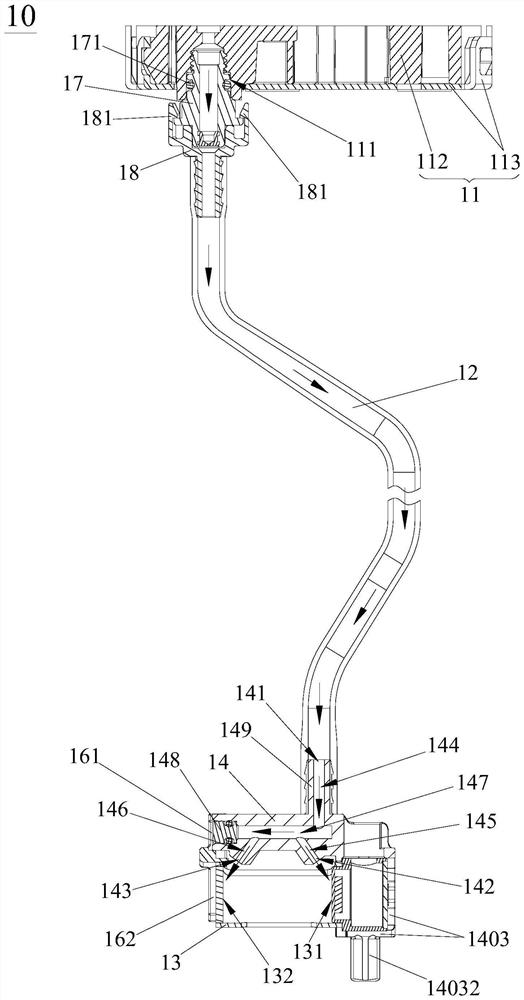 Quality detection device and vehicle-mounted liquid storage tank thereof