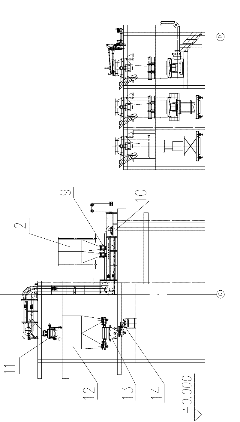 Method for lowering installation height of Ruhstahl Hausen (RH) vacuum processing device under low rail surface elevation condition