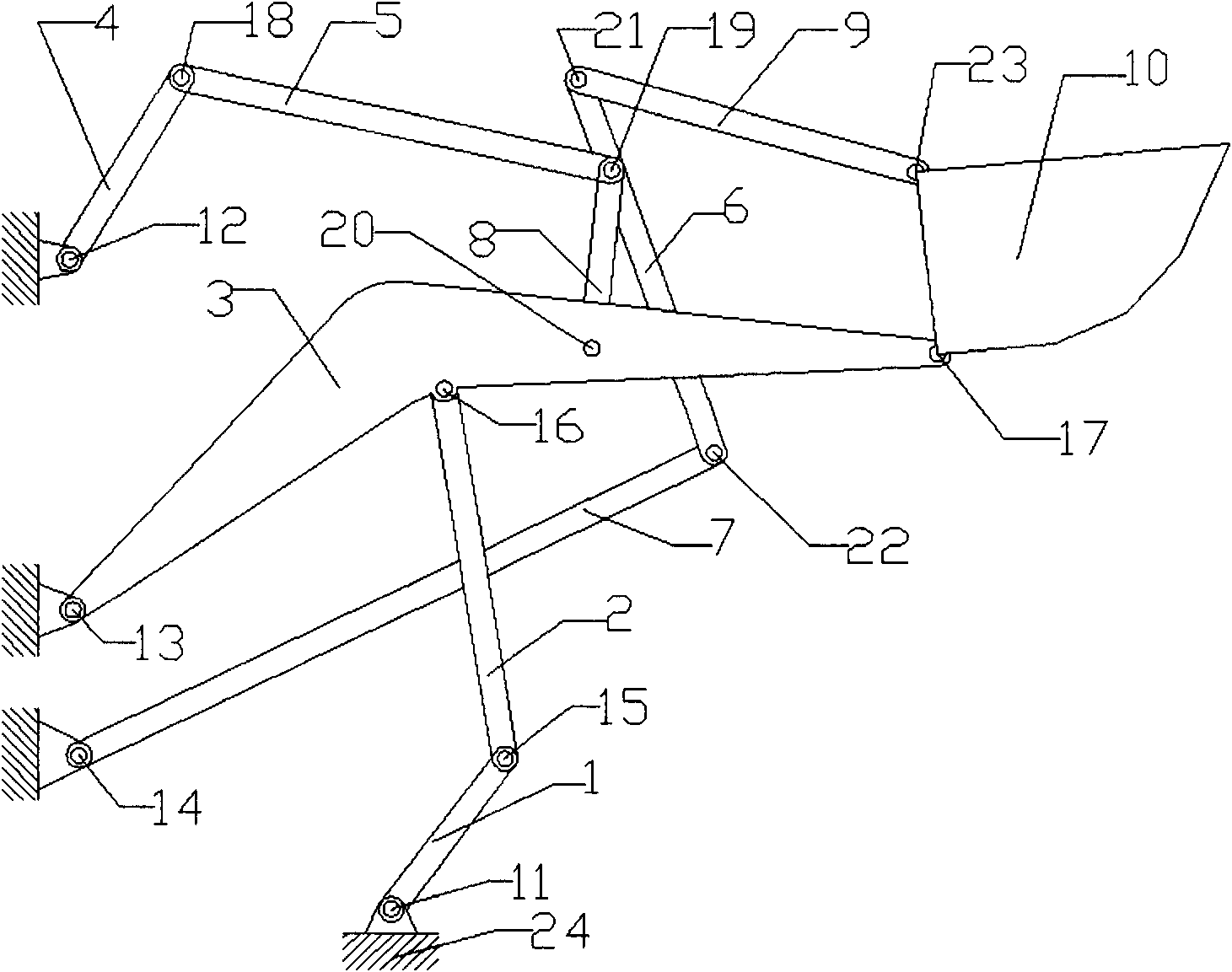 Planer multiple degree of freedom controllable loading mechanism