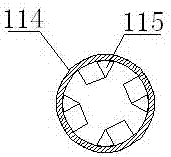 Jet-type steel pipe surface concrete and rust removal device and removal method