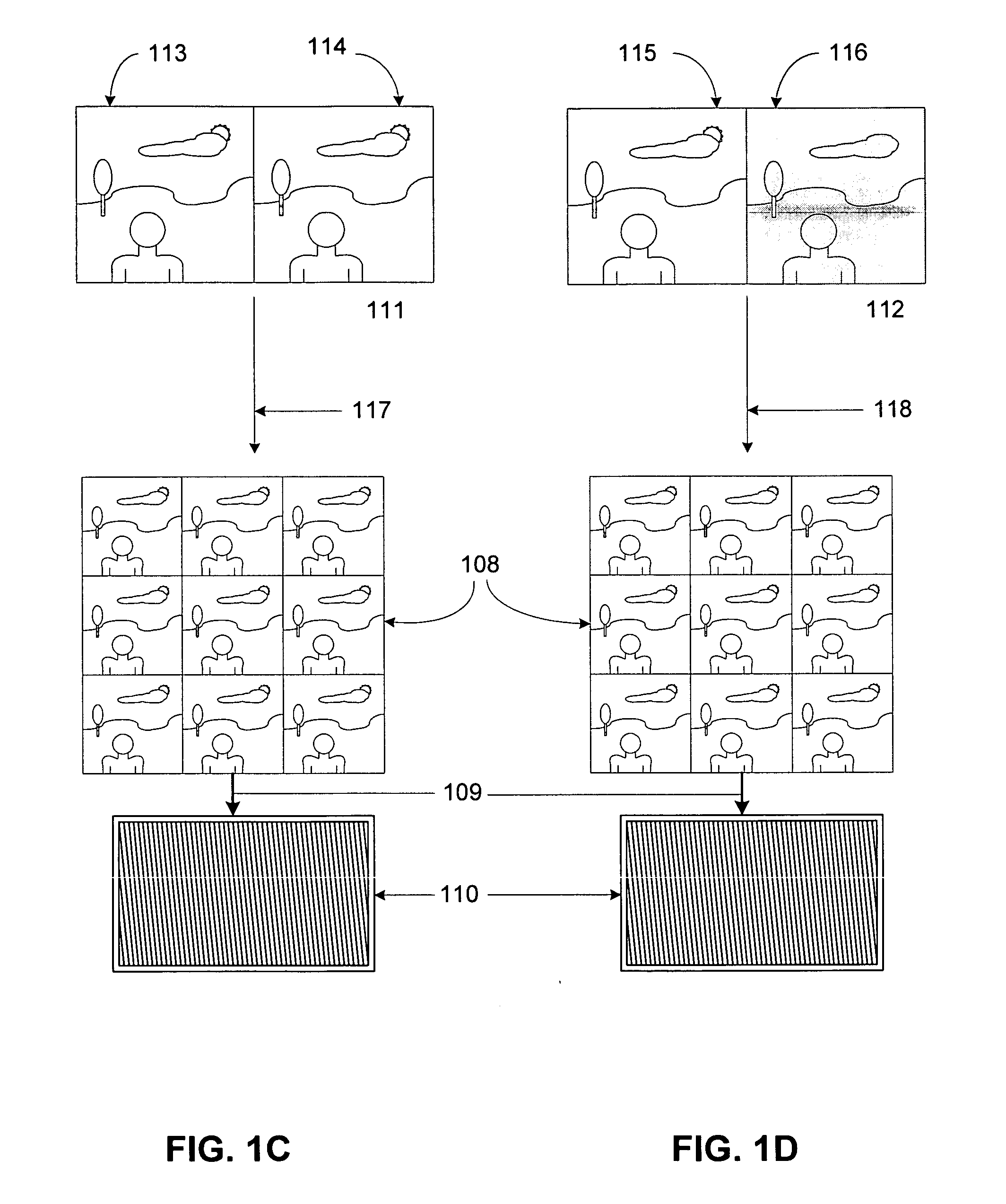 Monitor with integral interdigitation