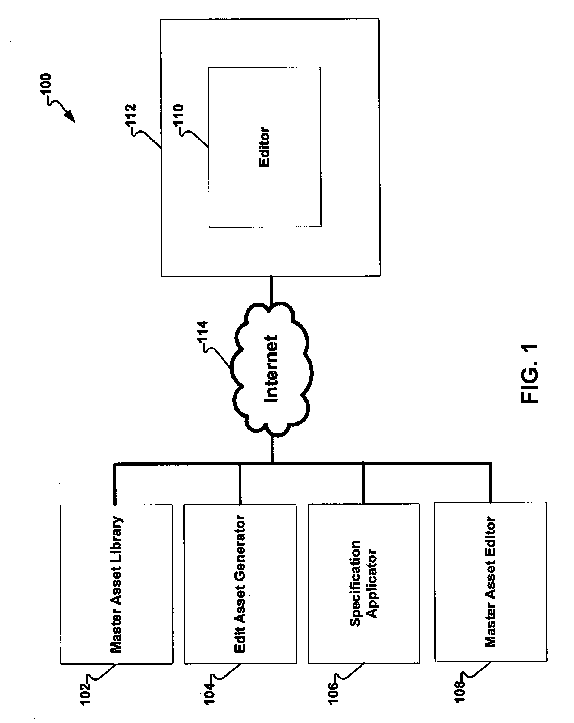 User interface for editing media assests