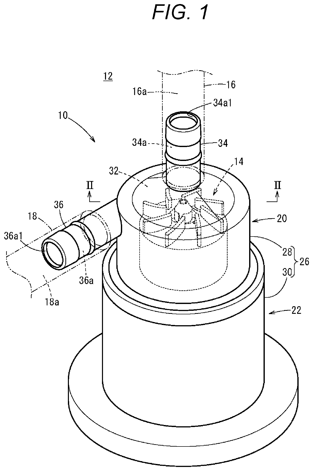 Pump device for pumping blood