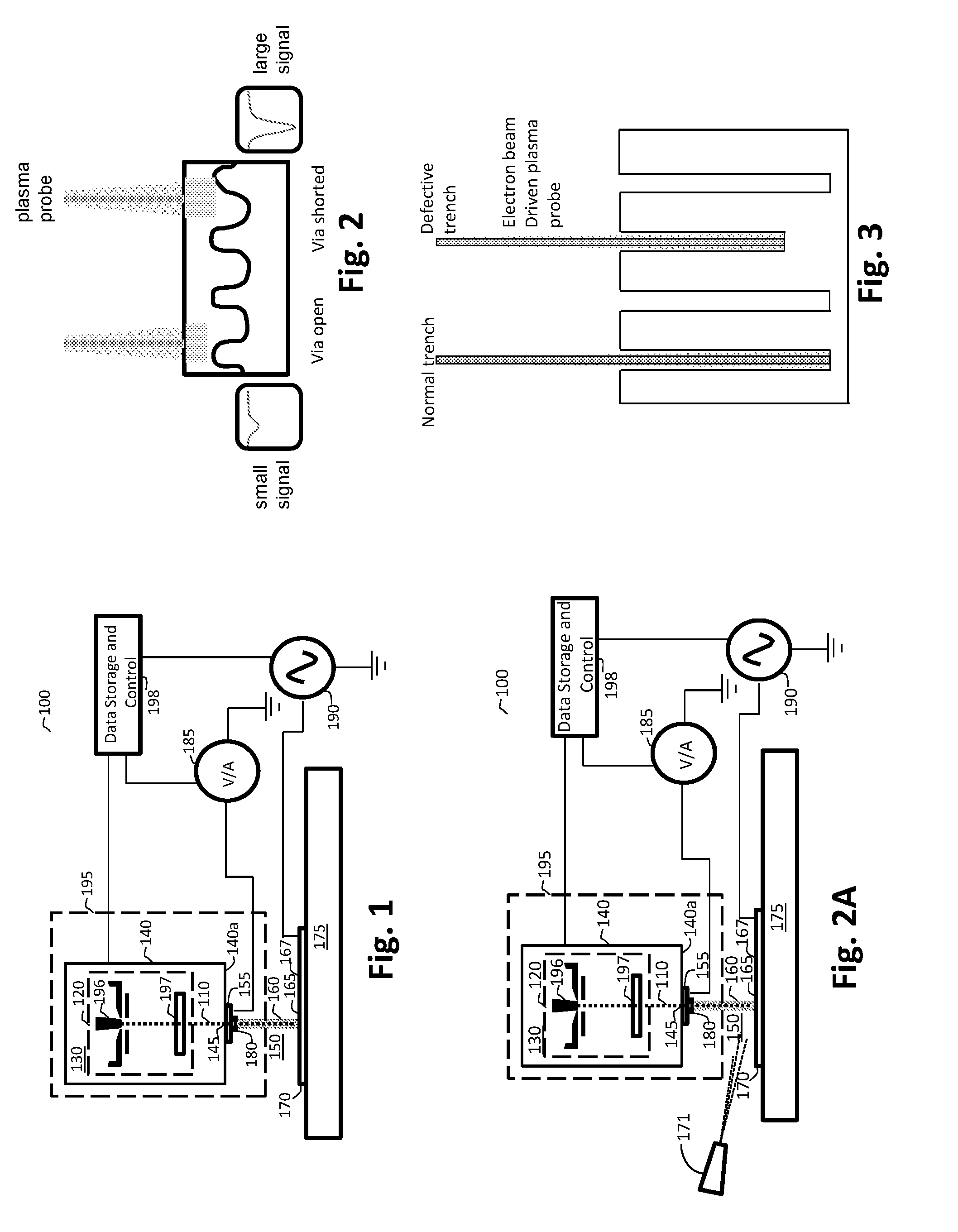 Application of electron-beam induced plasma probes to inspection, test, debug and surface modifications