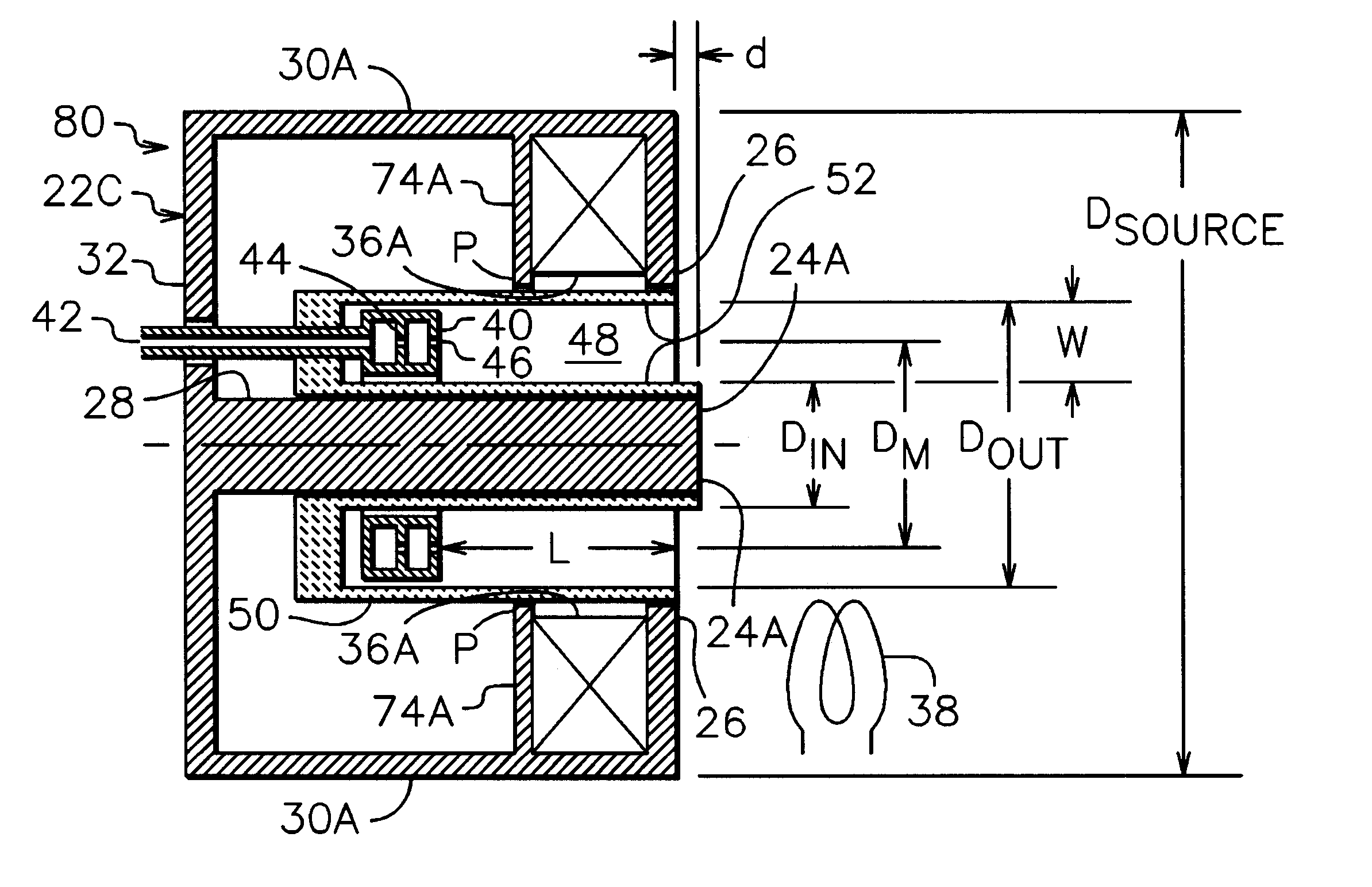 Magnetic field for small closed-drift ion source