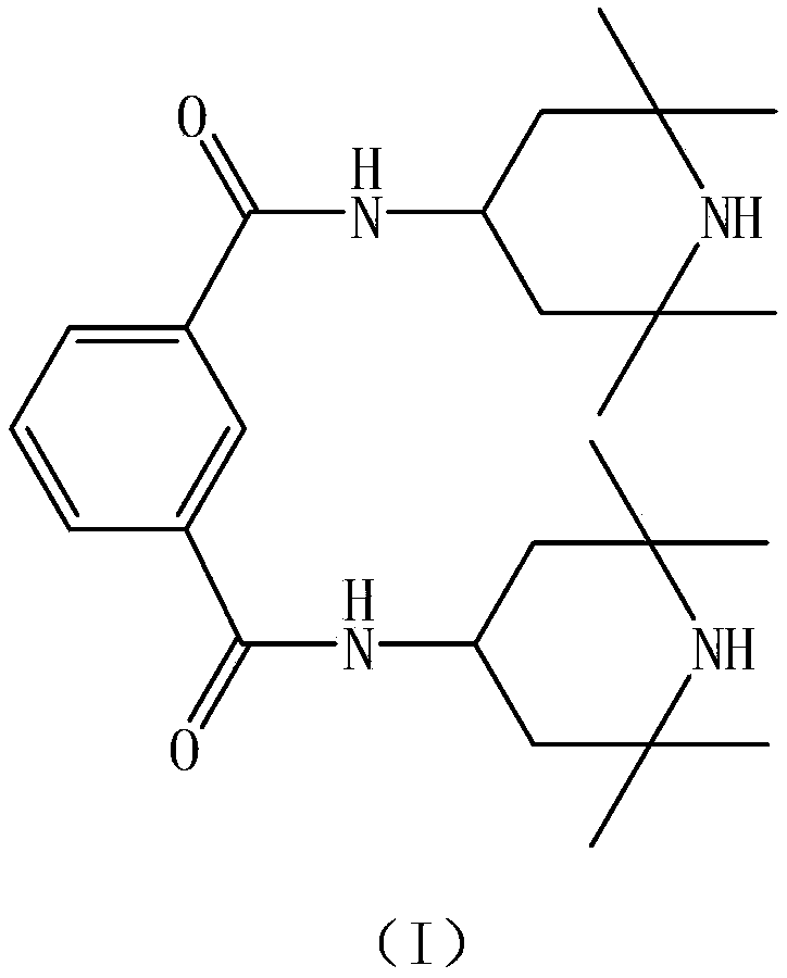 Preparation method of N, N'-bis(2, 2, 6, 6-tetramethyl-4-piperidyl)-1, 3-benzenedicarboxamide