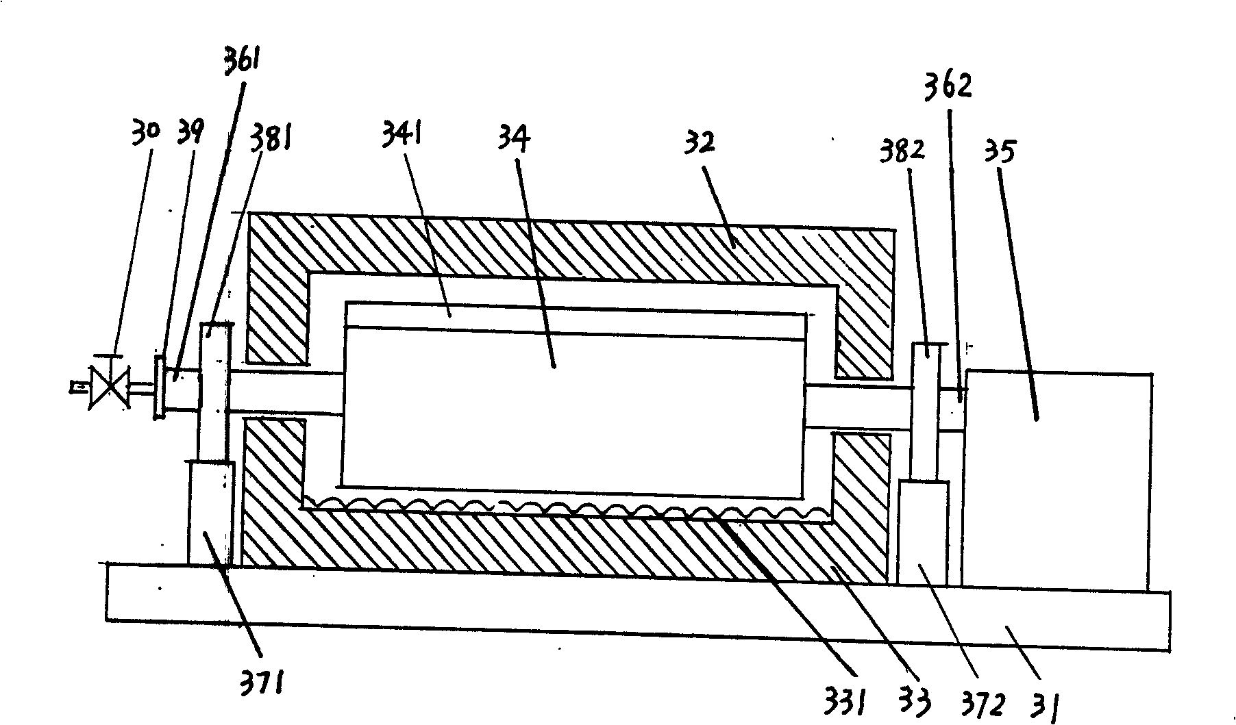 Closure heating type metal leakage furnace