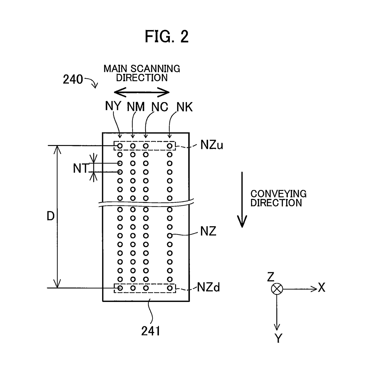 Control device for controlling printer to execute multi-pass printing