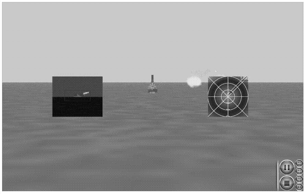 Sea-surface infrared countermeasure simulation system