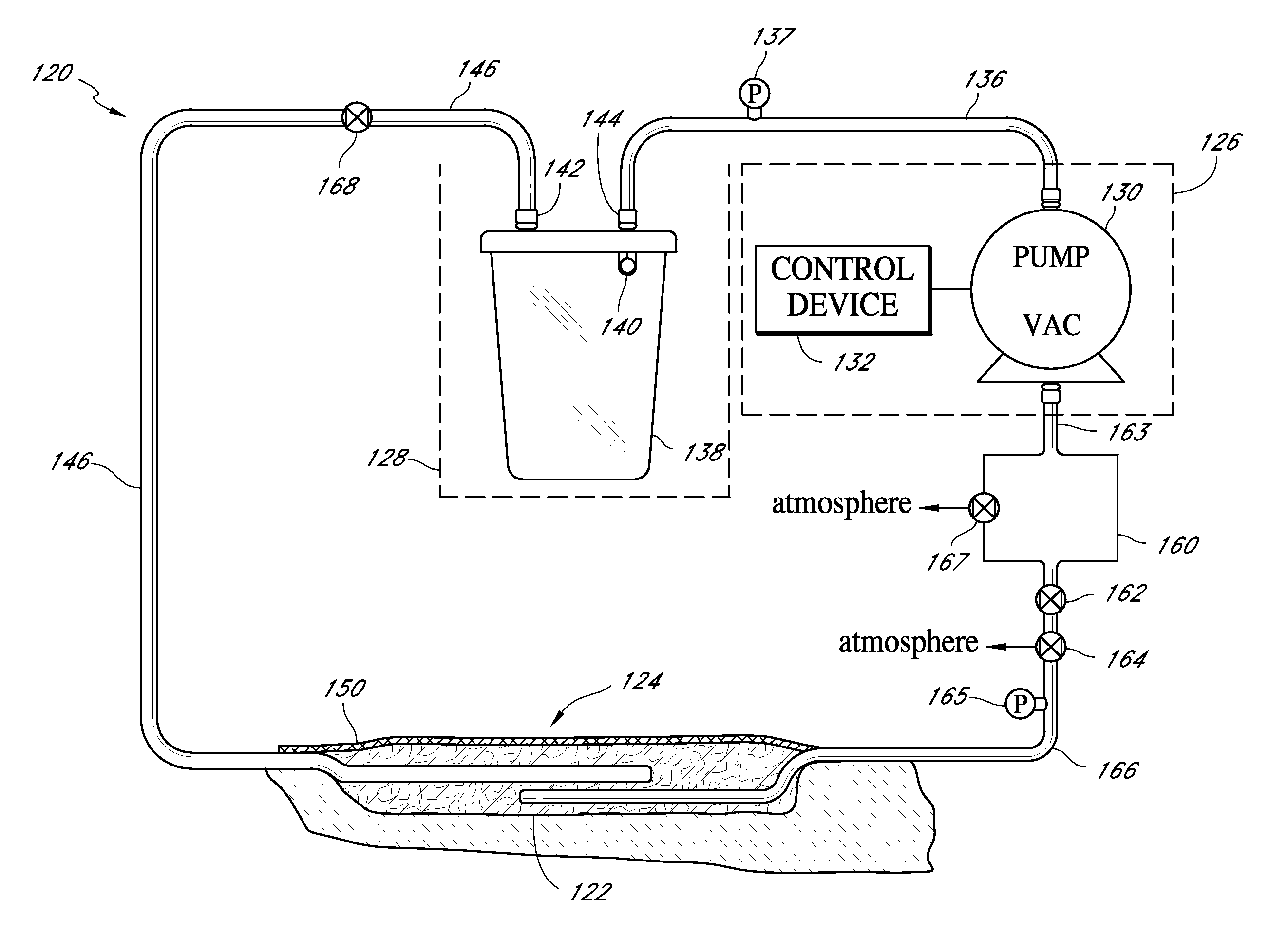 Sustained variable negative pressure wound treatment and method of controlling same