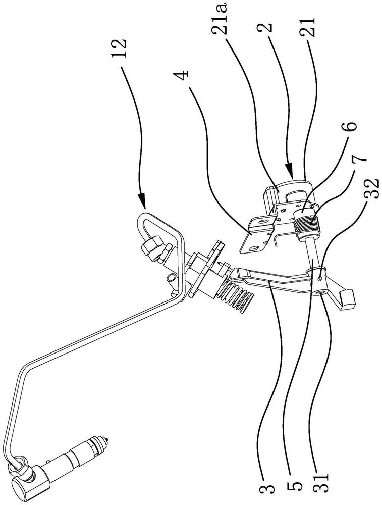 Electronic speed regulation structure in single-cylinder air-cooled diesel generator