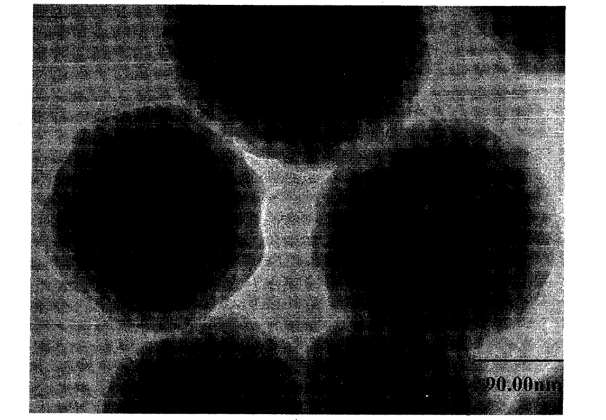 Preparation method of magnetic fluorescent composite nanospheres