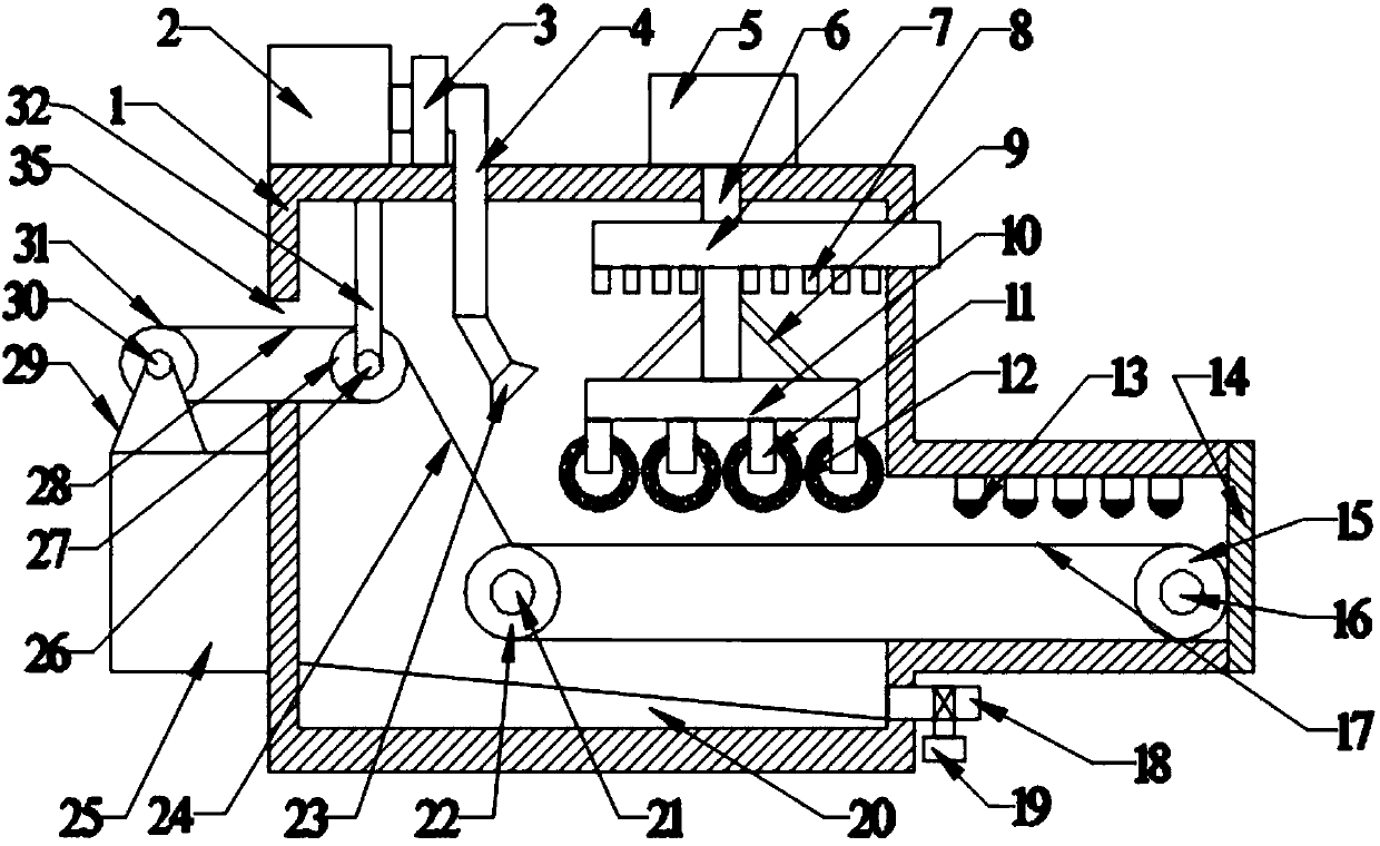 Cleaning and drying device for building board