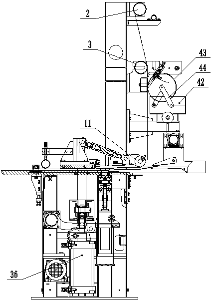 Forming machine for gypsum board production line