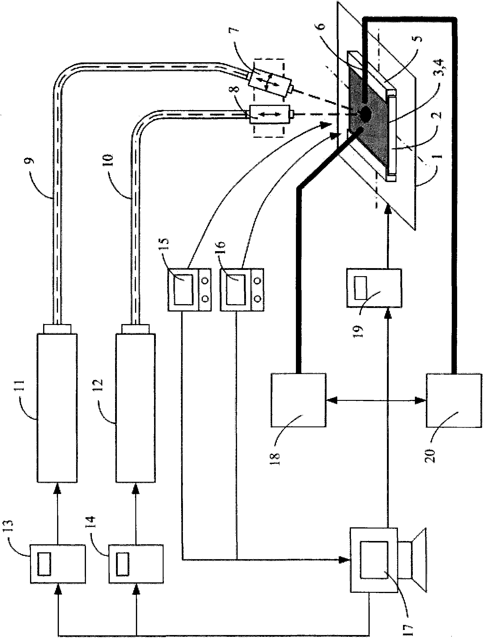 Device and method for laser shot blasting reinforcement of hard and brittle material