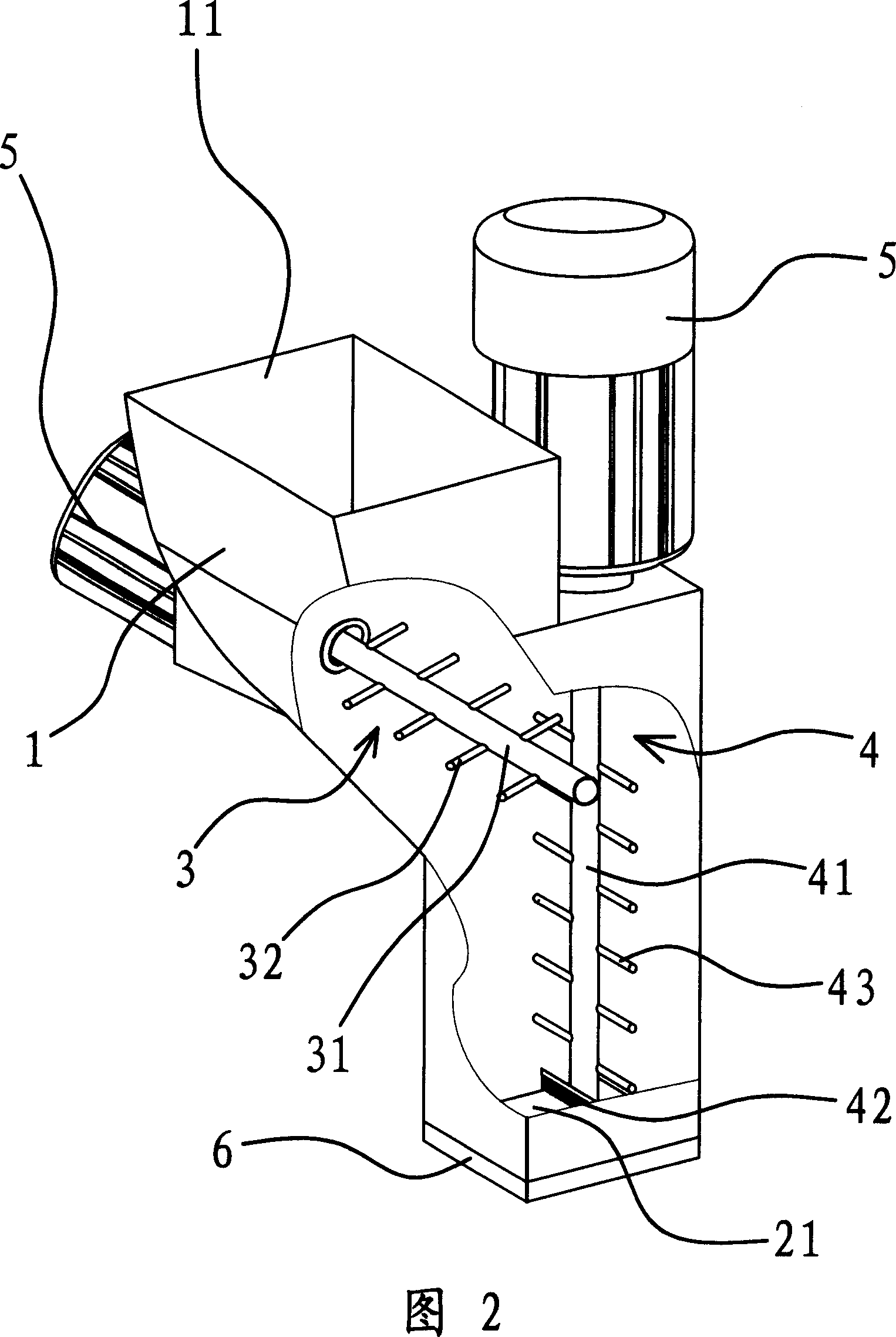 Feeding mechanism of powder molding press