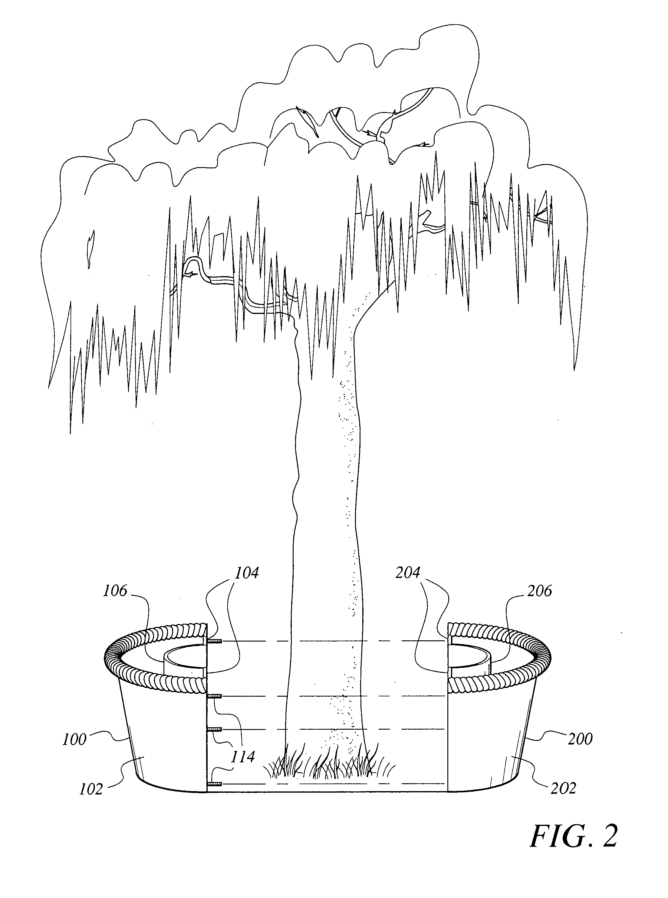 Wraparound flower planter