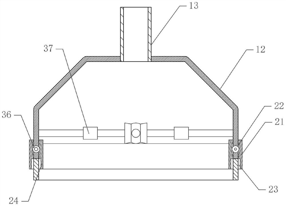 Powdered scrap removing device for plate cutting