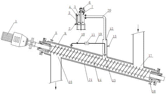 A kind of biomass pyrolysis charcoal cooling device