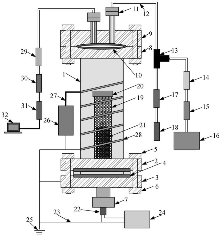 Device for activating large-volume getter and enhancing adsorption rate by heating and radio frequency discharge plasmas