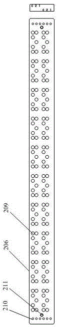 Width adjustment mechanism of air conditioner fin slit submodule