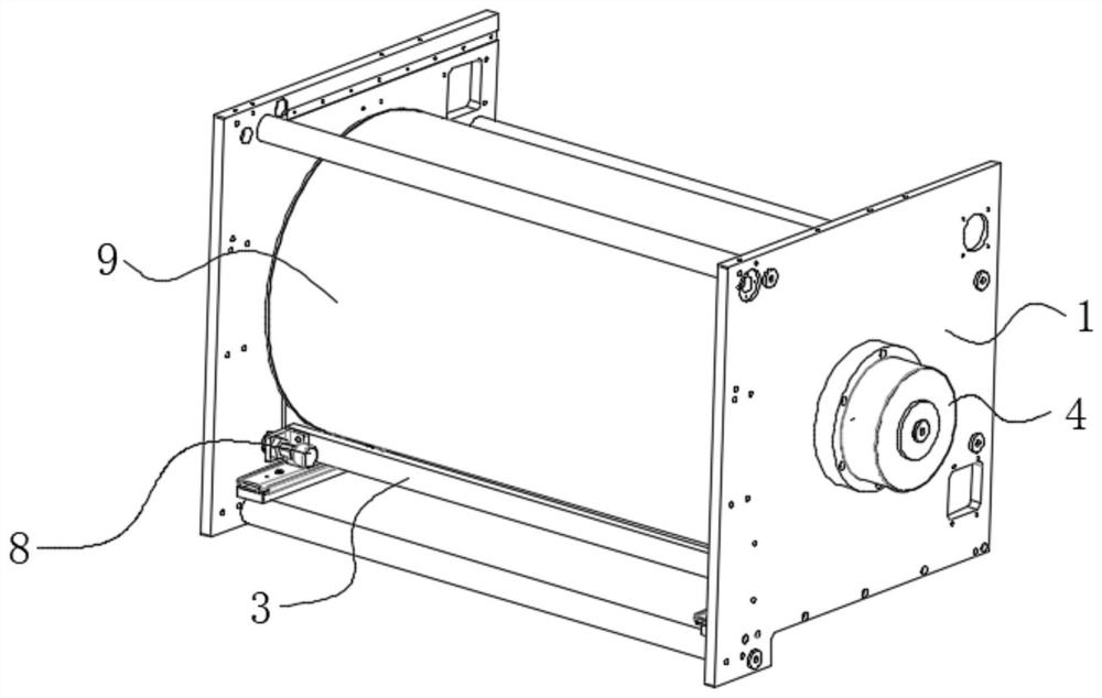 Wallpaper feeding device and wallpaper paving equipment