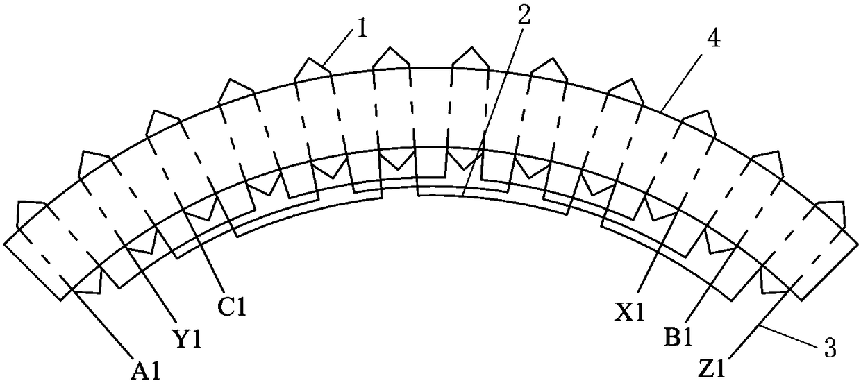 Modular stator and wind generating set