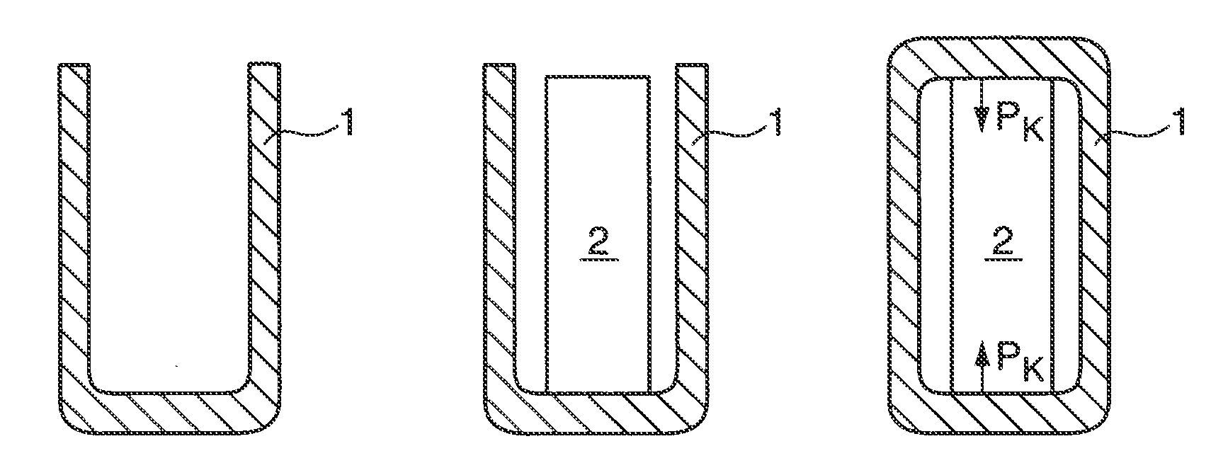 Method for producing a housing structure at least partially enclosing at least one component and housing structure produced by said method