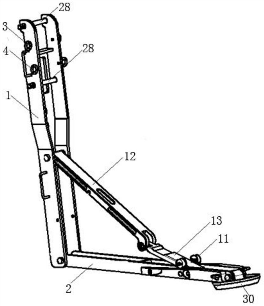 Anti-rollover device for landing of air-drop combat vehicle and using method