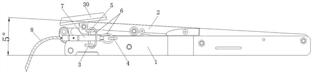 Anti-rollover device for landing of air-drop combat vehicle and using method